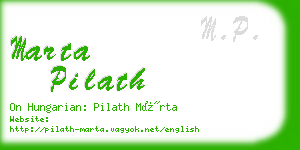 marta pilath business card